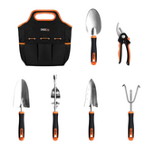 Tacklife GGT4A 6-teilig Gartenwerkzeug-Set Edelstahl für Graben Pflanzen Rechen
