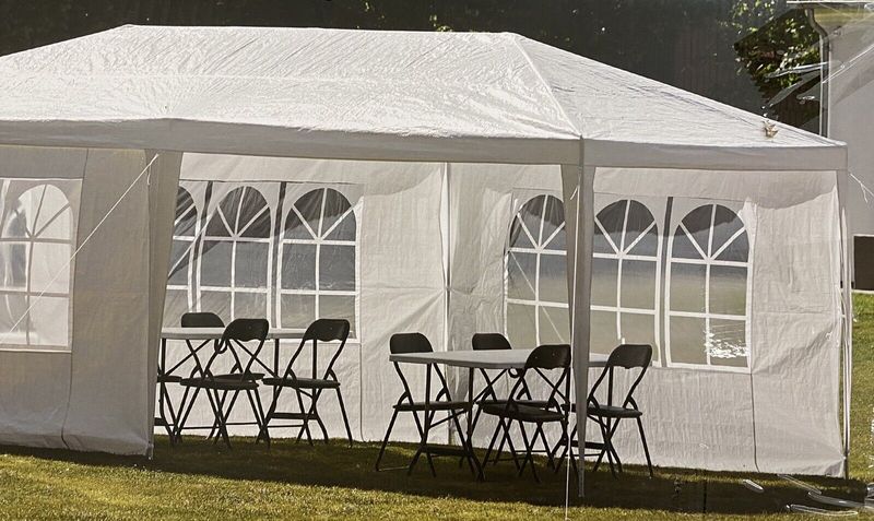 Pavillon 3m x 6m Gartenzelt Partyzelt Gartenpavillon Überdachung Bierz –  HAWO Markt in Ostfriesland