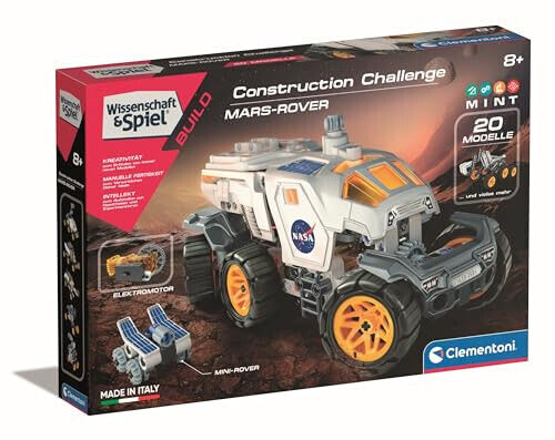 Clementoni 59295 - Construction Challenge - MarsRover Weltraum Spielzeug Kinder