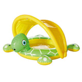 HappyPeople Planschbecken Babypool mit Sonnendach Pool Schildkröte Kinderpool
