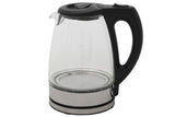 Glas-Wasserkocher LED Beleuchtung 1,7L 360° Kabellos Wasserfilter Teekocher Tee