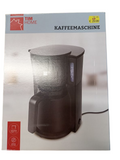 TIM HOME Kaffeemaschine Schwarz Mattiert 1 Liter mit Isolierkanne 900 Watt