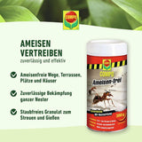 COMPO Ameisenfrei 600gr mit Nestwirkung Pulver Anti Ameisen Schutz Ameisenschutz