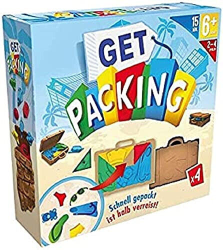 Asmodee Get Packing Puzzlespiel Familie Lernspiel ab 6 Jahre 2-4 Spieler Kinder