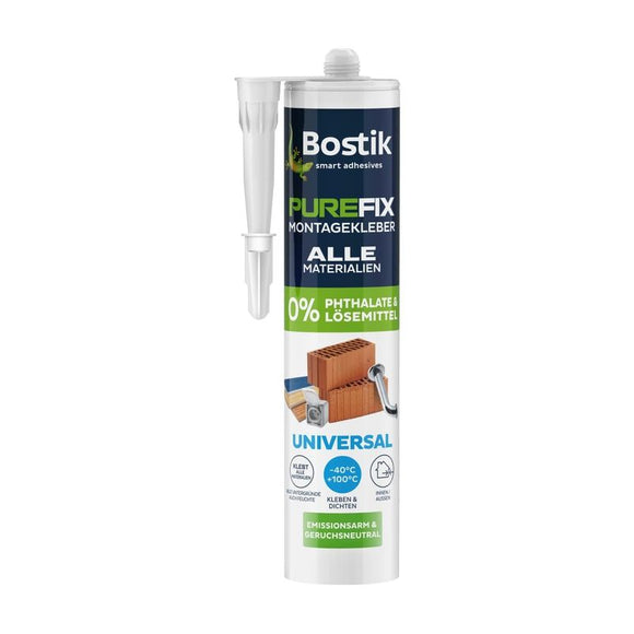 Bostik Purefix Montagekleber Universal – Weiß, 460 g, für innen & außen Kleber