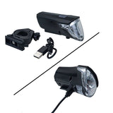 Fahrrad E-BIKE LED-Frontlicht Akku 60LUX Helligkeitssensor USB Ladebox StVZO