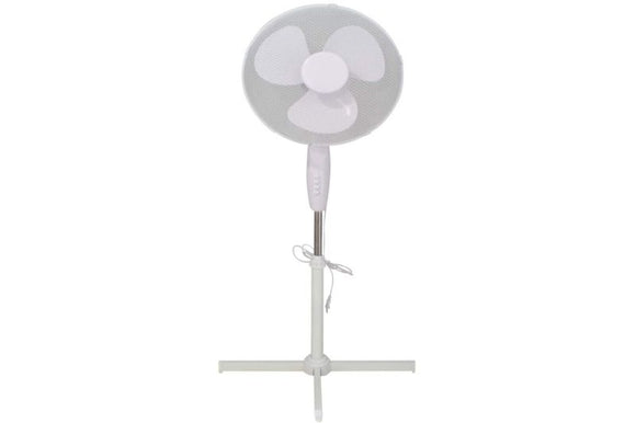 Standventilator Ø 40 cm 45 W weiß mit 3 Geschwindigkeitsstufen Ventilator Lüfter