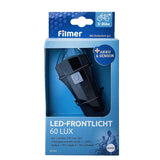 Fahrrad E-BIKE LED-Frontlicht Akku 60LUX Helligkeitssensor USB Ladebox StVZO