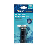 FILMER Fahrrad Werkzeug Set Premium 49301, 14-teilig Rad E-Bike Notfall Zubehör