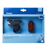 FILMER Fahrrad Beleuchtungsset LED 49020, Premium, 30 LUX E-Bike Bike Rad Lampe