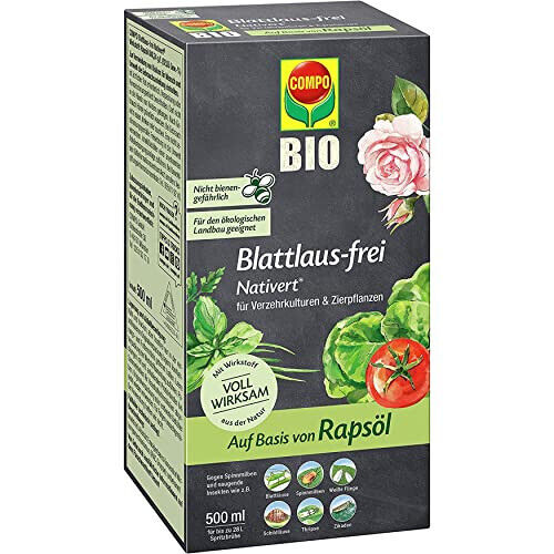 COMPO Blattlaus-frei Nativert Insektizid - 500ml (21960) Anti Insekten Blattlaus