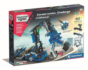 CLEMENTONI Construction Challenge Hydraulik Bau-Set Wissenschaft & Spiel Kinder