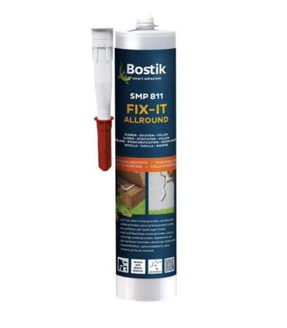 BOSTIK FIX-IT SMP 811 Montagekleber Klebstoff Dichtstoff Silikon Acryl Montage