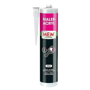 MEM Maler Acryl 300ml - Maleracryl Dichtmasse Dichtstoff Acryldichtstoff Silikon