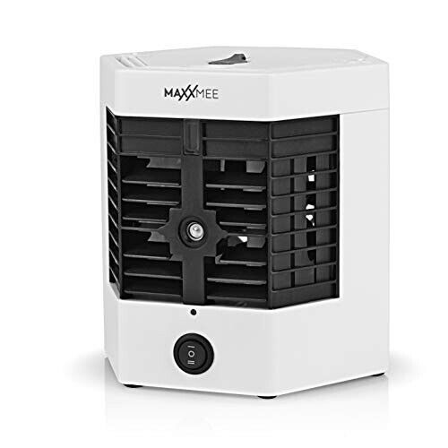 MAXXMEE Luftkühler Ventilator Befeuchtung Klimaanlage Klimagerät Mobile Timer 4W