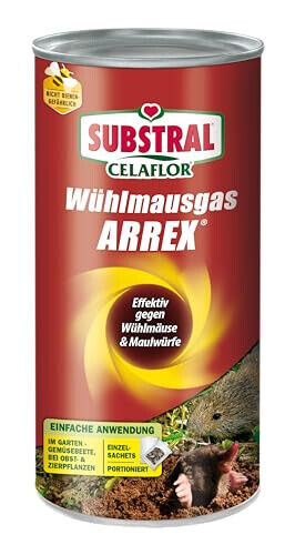 Substral Celaflor Wühlmausgas Arrex 250 g Fernhaltemittel Abwehrmittel Maulwurf