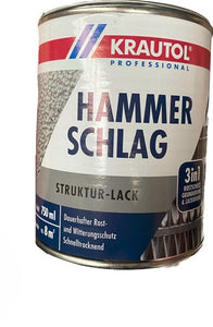 Krautol 750 ml Metallschutzlack 3in1 Struktur-Lack Hammerschlag Dunkelblau Lack