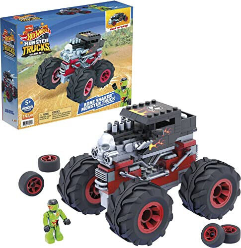 Mega Construx Hot Wheels Building Set Bone Shaker Monster Truck 194 Teile Figur