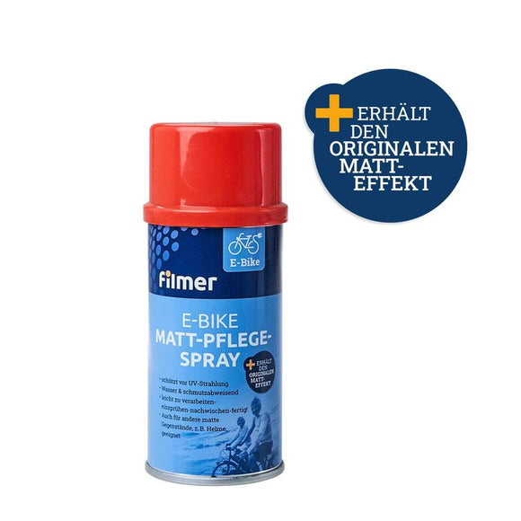 Filmer E-Bike Pflegespray 150ml matt Pflege Reinigung Rad Bike Fahrrad Helm