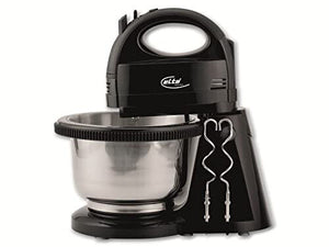 ELTA Turbo Handmixer mit Edelstahl Rührschüssel HM-250.2E edelstahl/schwarz
