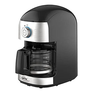 Elta Kaffeemaschine mit Mahlwerk, edelstahl schwarz, KM-500G Filterkaffee