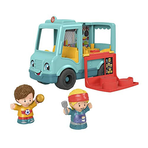 Fisher-Price GYF59 - Little People Burger Truck – deutsche Version, Musikspielze