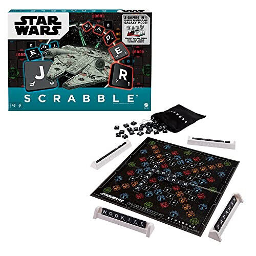 Mattel Scrabble Star Wars Familienspiel Gesellschaftsspiel Brettspiel Wortspiel