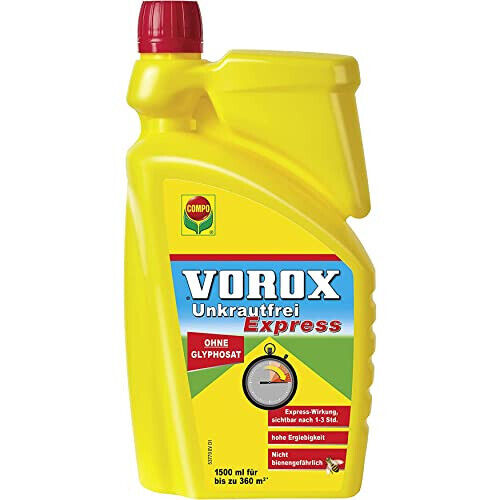 COMPO Vorox Unkrautfrei Express Unkrautvernichter 1,5 L Anti Moos Algen