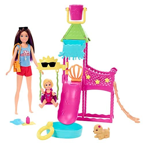 Barbie Skipper HKD80 Erste Jobs Puppe + Zubehör Arbeitswelterfahrung Wasserpark