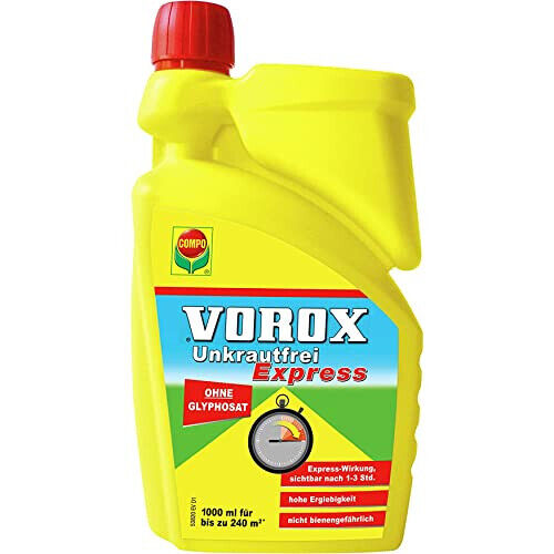 COMPO Vorox Unkrautfrei Express Unkrautvernichter 1L (25382) Anti Moos Algen