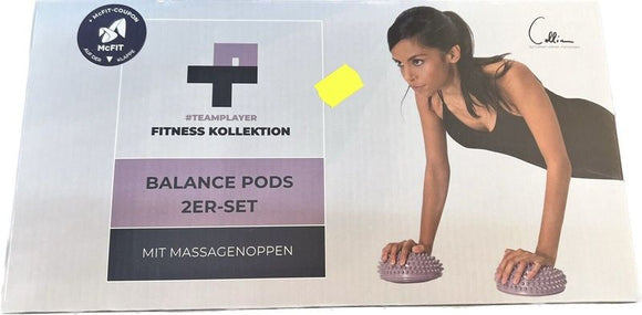 2 x Teamplayer Balance Pods Sport Massageköpfe  Balance-Igel Fitness Halbkugel
