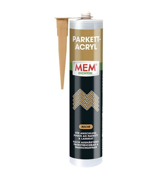 MEM Parkettacryl Parkett Acryl BUCHE Silikon Dichtstoff Laminat Fugen Dichtmasse