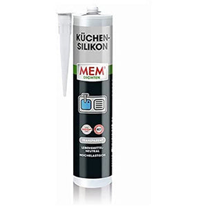 MEM Küchensilikon Silikon Transparent 300ml Dichtmasse Dichtstoff Dichtung Koche