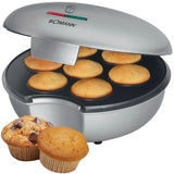 Bomann Muffin Maker 5020CB Silber Backen Muffins Kuchen Küche Kochen Dessert
