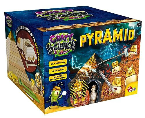 Lisciani - CRAZY SCIENCE Pyramide Bildungs-Kit Ausgrabung Spielzeug Kinder Gips