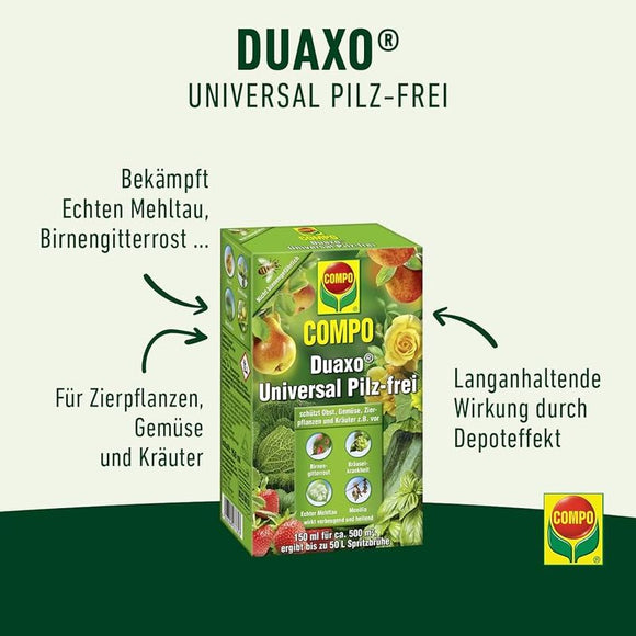 COMPO Duaxo Universal Pilz-Frei 150ml für 500qm Pflanzenschutz Fungizid NEU