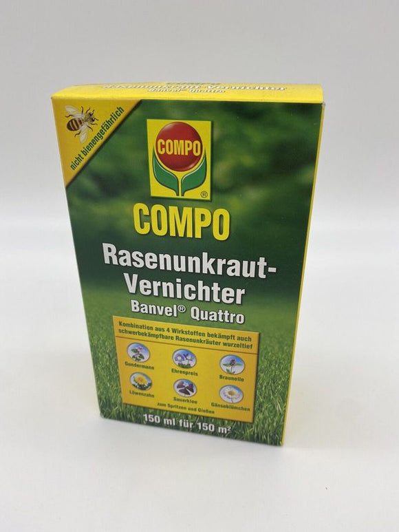 Compo 150ml Rasenunkraut-Vernichter Banvel Quattro 150 ml Rasenherbizid Pflanzen